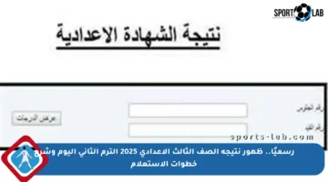 رسميًا.. ظهور نتيجة الصف الثالث الإعدادي 2025 الترم الثاني اليوم وشرح خطوات الاستعلام